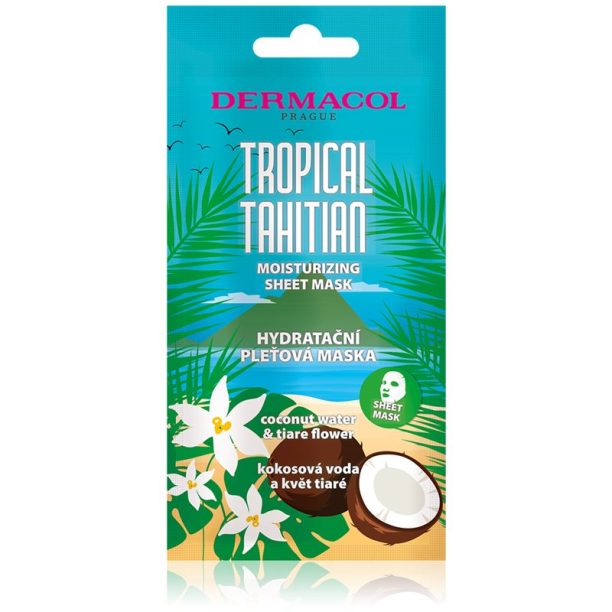 Dermacol Tropical Tahitian хидратираща платнена маска 23 гр.