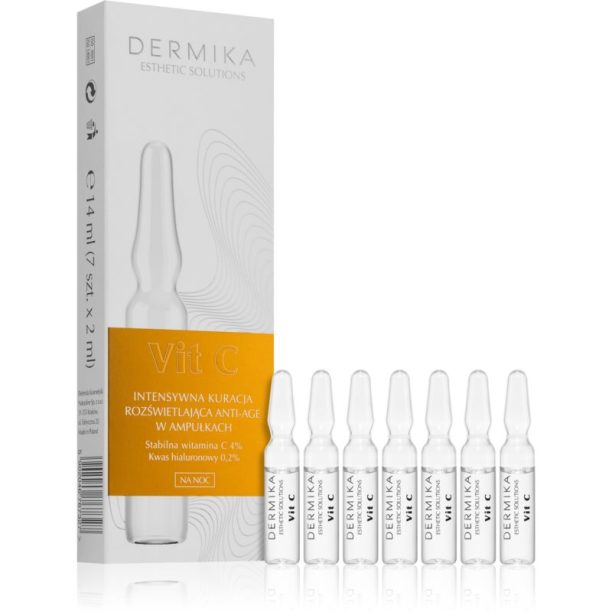 Dermika Esthetic Solutions Vit C Интензивна грижа за озаряване на лицето 7x2 мл.