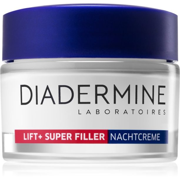 Diadermine Lift+ Super Filler нощен лифтинг крем за определяне контурите на лицето 50 мл.