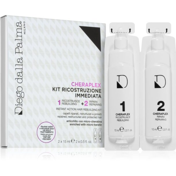 Diego dalla Palma Cheraplex Instant Action Hair Rebuilding Kit двуфазна грижа За коса 2x15 мл.