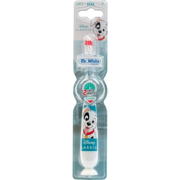 Disney 101 Dalmatians Flashing Toothbrush четка за зъби софт за деца 3y+