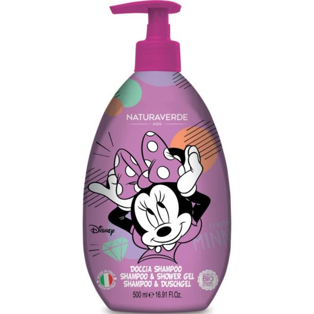 Disney Minnie Mouse Shampoo & Shower Gel шампоан и душ гел 2 в 1 за деца Sweet strawberry 500 мл.