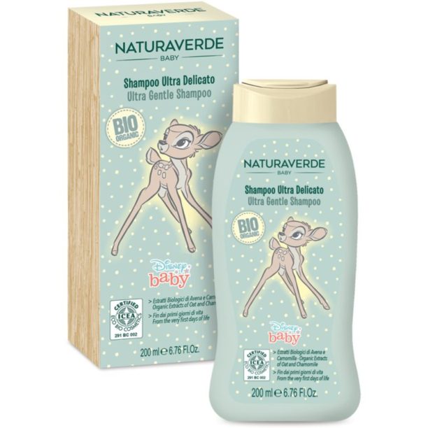 Disney Naturaverde Baby Ultra Gentle Shampoo нежен шампоан за деца от раждането им 200 мл.