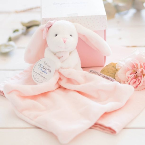 Doudou Gift Set Pink Rabbit подаръчен комплект за деца от раждането им 1 бр. купи на топ цена