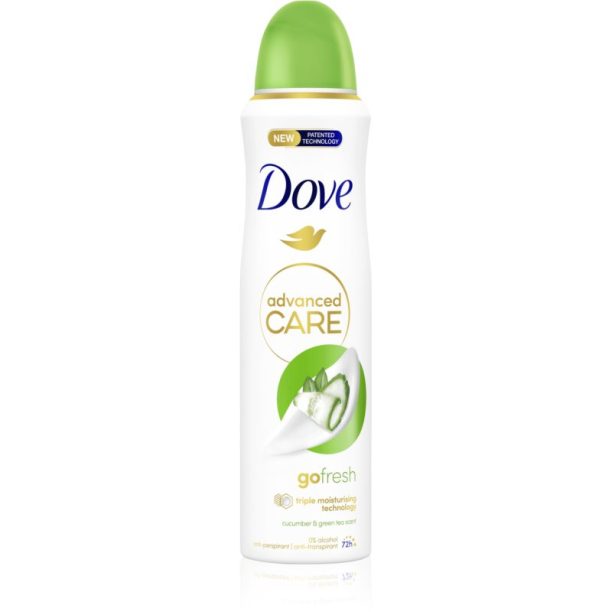 Dove Advanced Care Go Fresh антиперспирант-спрей 72 ч. Cucumber & Green Tea 150 мл.