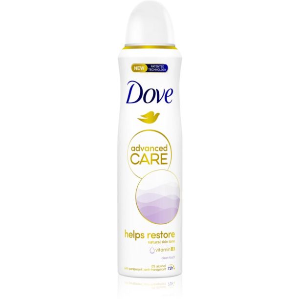 Dove Advanced Care Helps Restore антиперспирант без алкохол Clean Touch 150 мл.