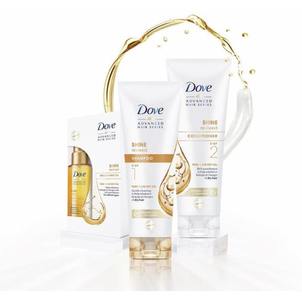 Dove Advanced Hair Series Pure Care Dry Oil балсам за суха коса без блясък 250 мл. купи на топ цена