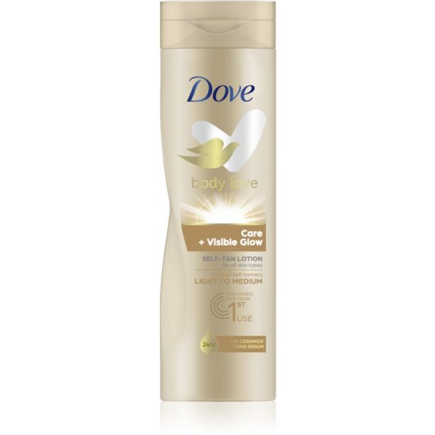 Dove Body Love бронзиращ лосион за тяло цвят Light to Medium 250 мл. на ниска цена