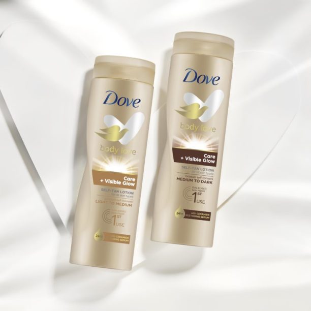 Dove Body Love бронзиращ лосион за тяло цвят Medium To Dark 250 мл. на ниска цена