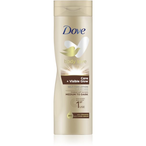 Dove Body Love бронзиращ лосион за тяло цвят Medium To Dark 250 мл.