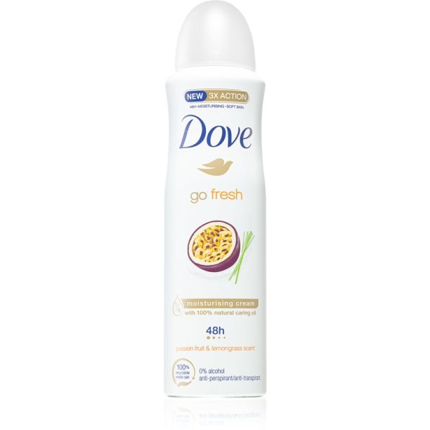 Dove Go Fresh Antiperspirant антиперспирант-спрей Passion Fruit & Lemongrass 150 мл.