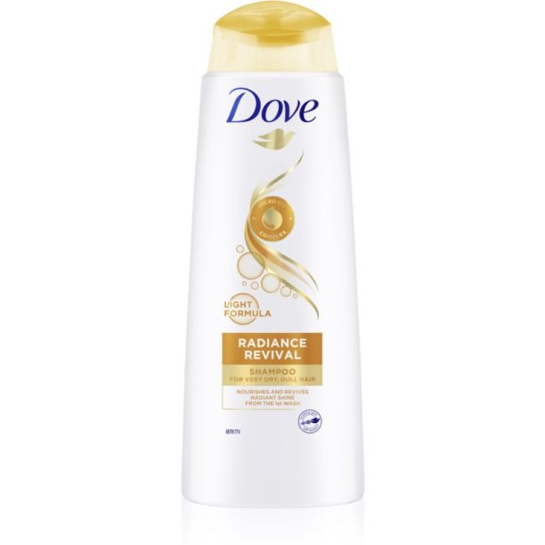 Dove Nutritive Solutions Radiance Revival шампоан за блясък за суха и крехка коса 400 мл.