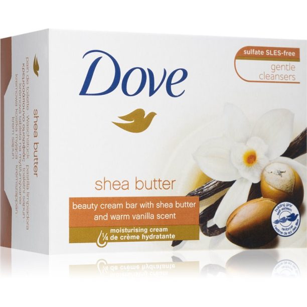 Dove Shea Butter & Vanilla почистващ твърд сапун 90 гр.