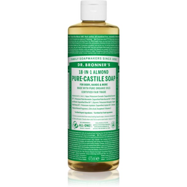 Dr. Bronner’s Almond течен универсален сапун 475 мл.