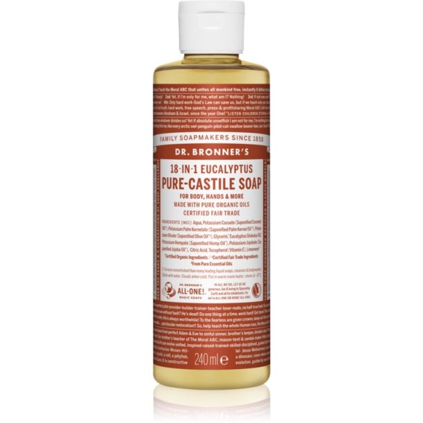 Dr. Bronner’s Eucalyptus течен универсален сапун 240 мл.