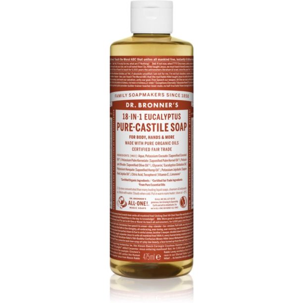 Dr. Bronner’s Eucalyptus течен универсален сапун 475 мл.