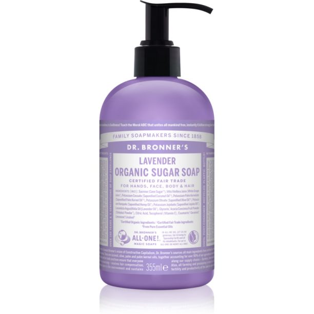 Dr. Bronner’s Lavender течен сапун за тяло и коса 355 мл. на ниска цена