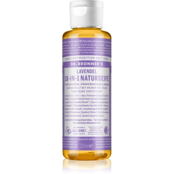 Dr. Bronner’s Lavender течен универсален сапун 120 мл.