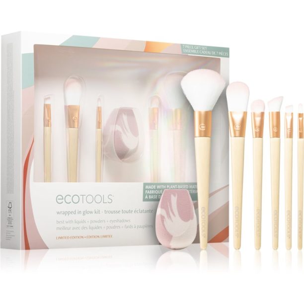 EcoTools Glow Collection Wrapped in Glow комплект четки  (за перфектен външен вид)