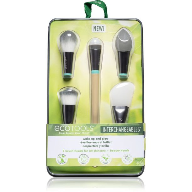 EcoTools Interchangeables™ Wake Up & Glow многофункционална четка с 5 глави 1 бр.