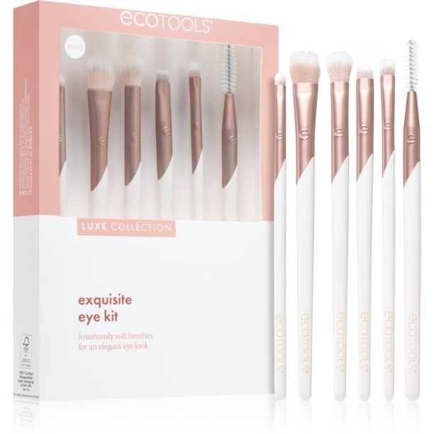 EcoTools Luxe Collection Exquisite комплект четки за очи и вежди 6 бр.