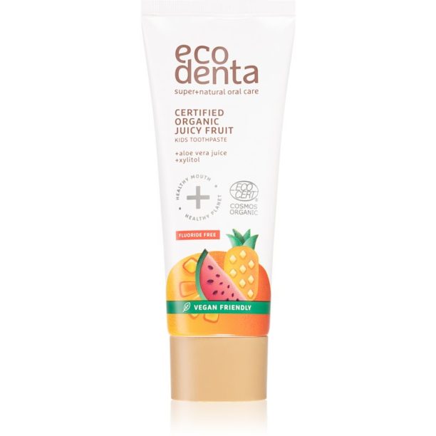 Ecodenta Organic Kids Certified Organic Juicy Fruit детска паста за зъби 75 мл.