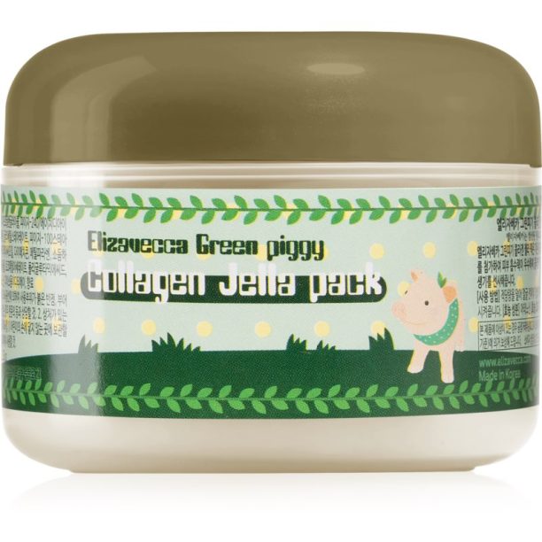 Elizavecca Green Piggy Collagen Jella Pack стягаща колагенова маска интензивно възстановяване и разтягане на кожата 100 мл. на ниска цена