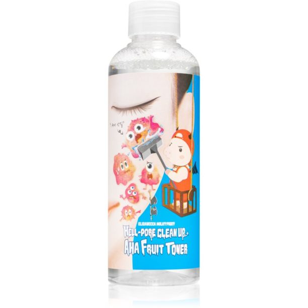 Elizavecca Milky Piggy Hell-Pore Clean Up AHA Fruit Toner тоник за редуциране на разширените пори с пилинг ефект 200 мл. на ниска цена