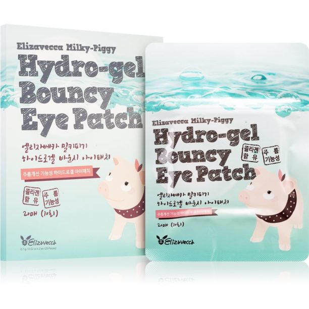 Elizavecca Milky Piggy Hydro-gel Bouncy Eye Patch регенерираща и хидратираща маска за околоочната област 20 бр. на ниска цена