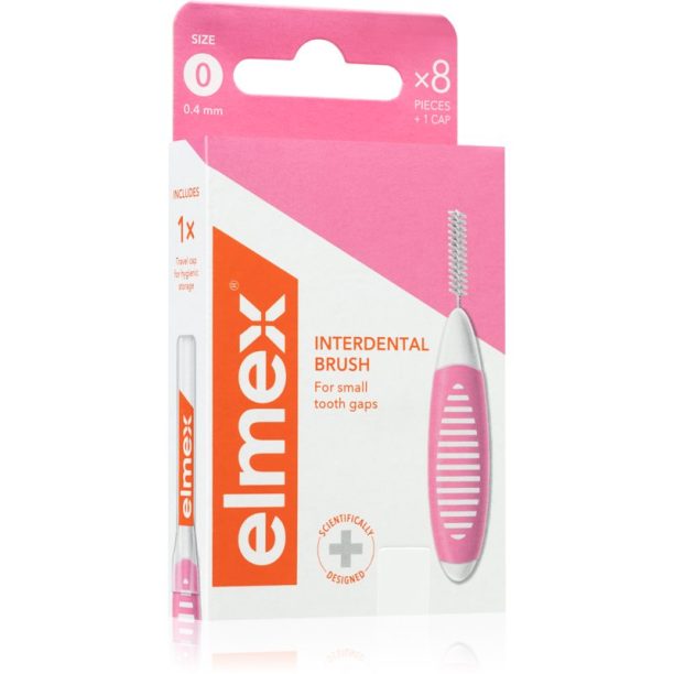 Elmex Interdental Brush четки за междузъбно пространство 0.4 mm 8 бр.