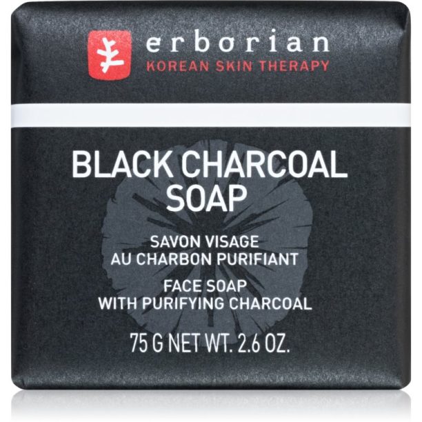 Erborian Black Charcoal почистващ сапун за лице 75 гр.