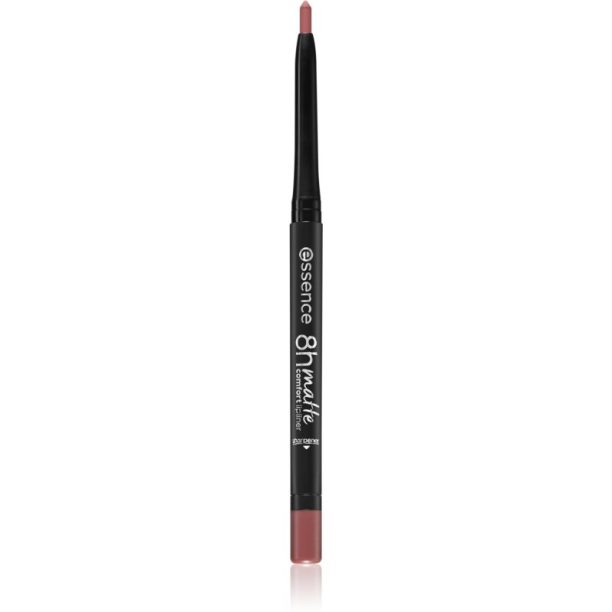 Essence 8h Matte Comfort матиран молив за устни с острилка цвят 04 Rosy Nude 0