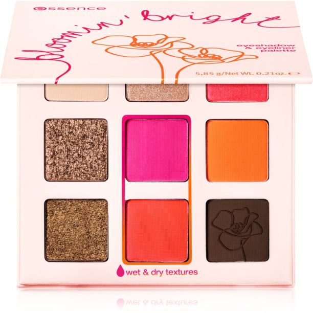 Essence Bloomin' Bright палитра сенки за очи 5