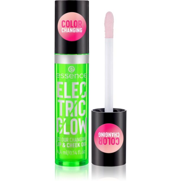 Essence Electric Glow олио за устни и скули 4