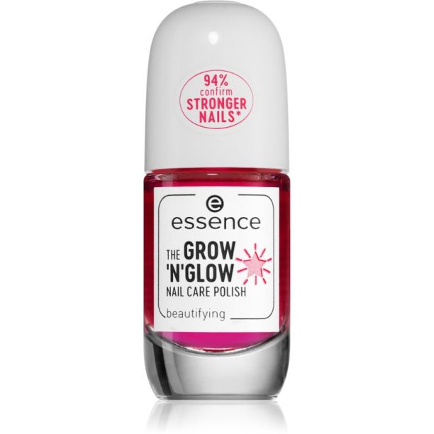 Essence The Grow'n Glow укрепващ лак за нокти 8 мл.