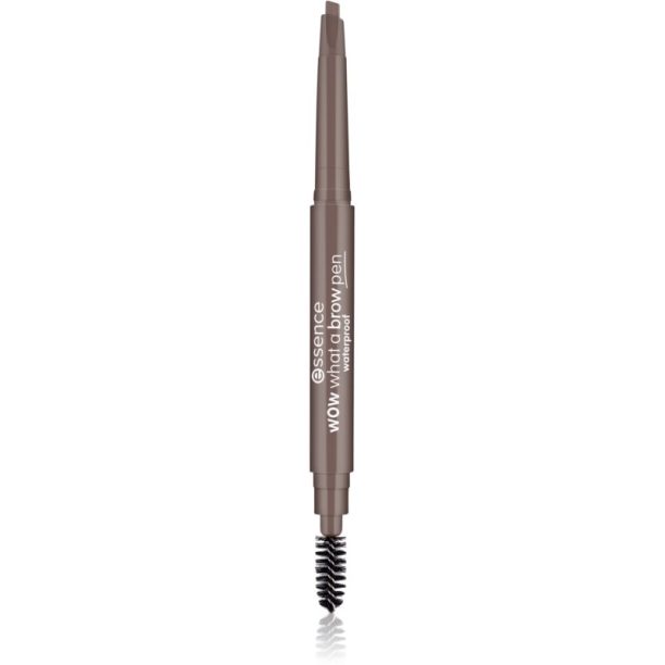 Essence WOW What a Brow молив за вежди с четка цвят 01 Light Brown 0