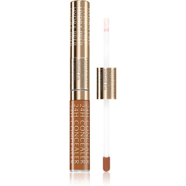 Estée Lauder Double Wear Instant Fix Concealer озаряващ коректор + изглаждаща основа 2 в 1 цвят 6C Extra Deep 12 мл.