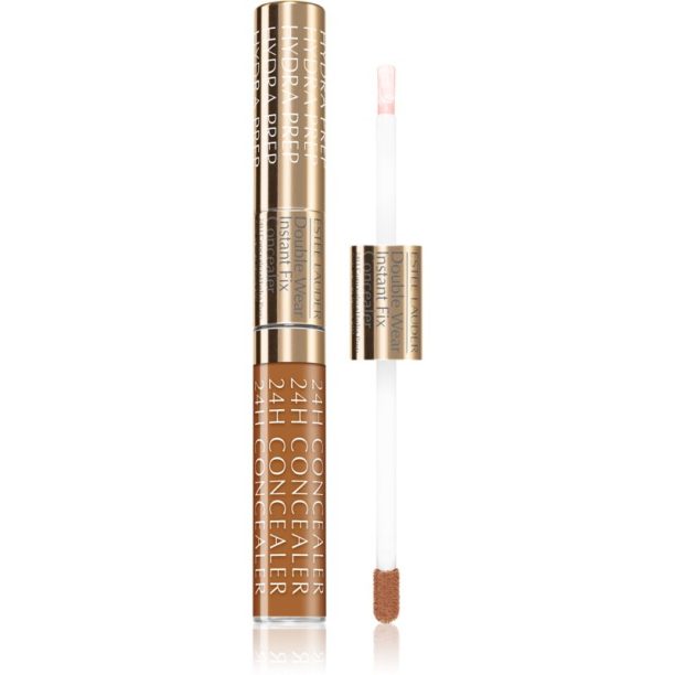 Estée Lauder Double Wear Instant Fix Concealer озаряващ коректор + изглаждаща основа 2 в 1 цвят 6N Extra Deep 12 мл.