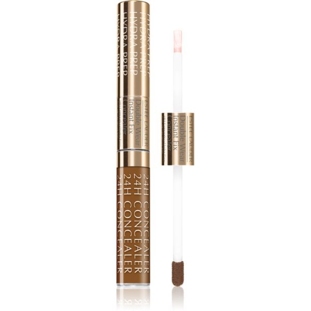 Estée Lauder Double Wear Instant Fix Concealer озаряващ коректор + изглаждаща основа 2 в 1 цвят 7C Ultra Deep 12 мл.