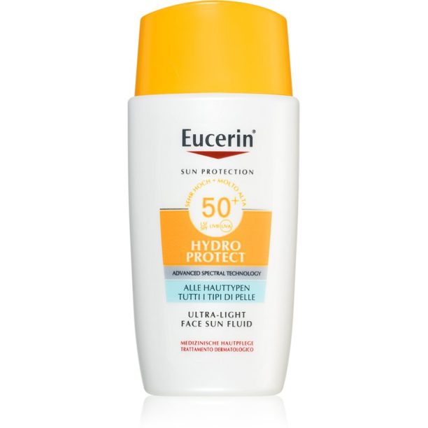 Eucerin Sun Protection слънцезащитен флуид за лице SPF 50+ 50 мл.