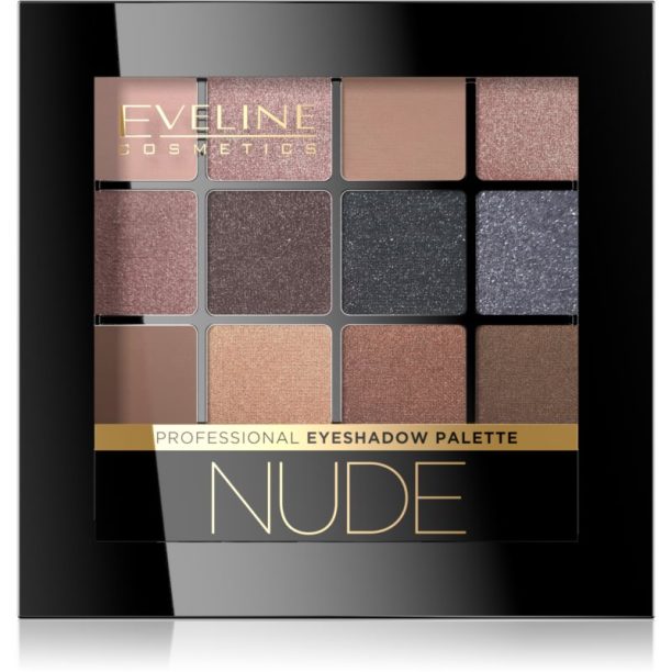 Eveline Cosmetics All in One палитра сенки за очи цвят Nude 12 гр.