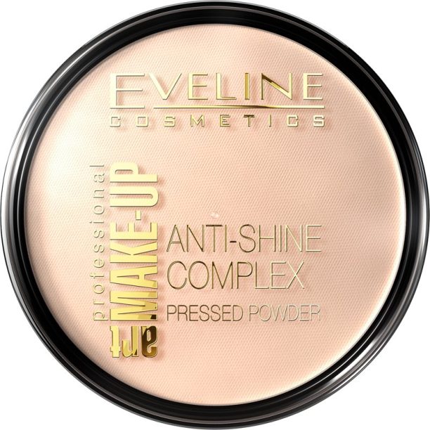 Eveline Cosmetics Art Make-Up лек компактен минерален пудров фон дьо тен с матиращ ефект цвят 32 Natural 14 гр.