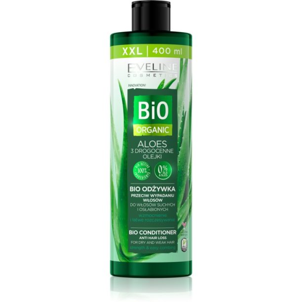 Eveline Cosmetics Bio Organic Natural Aloe Vera балсам за суха и увредена коса 400 мл.