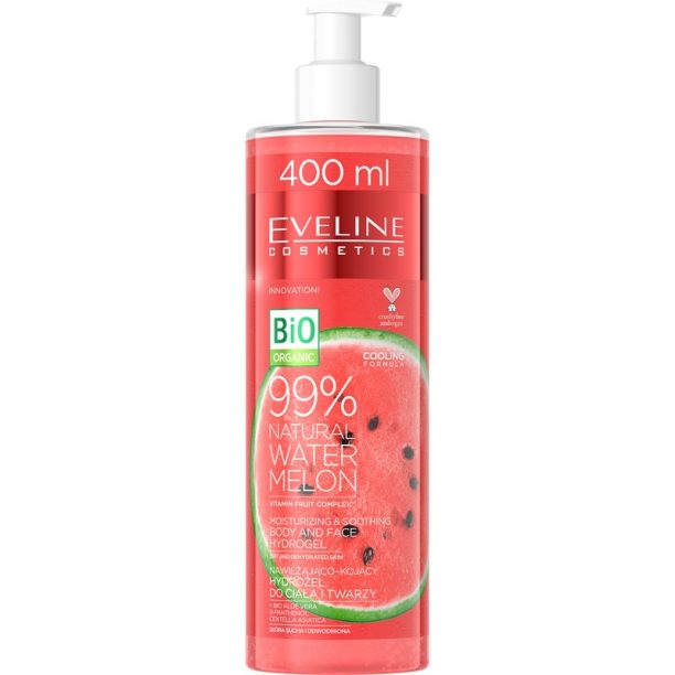 Eveline Cosmetics Bio Organic Natural Watermelon интензивен хидратиращ гел за много суха кожа 400 мл. на ниска цена