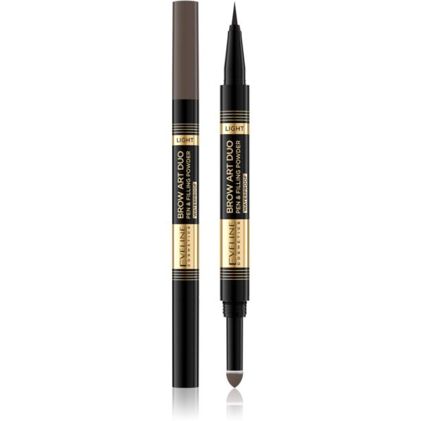 Eveline Cosmetics Brow Art Duo двустранен молив за вежди цвят Light 8 гр.