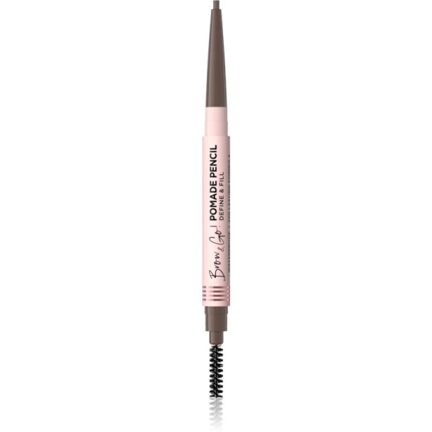 Eveline Cosmetics Brow & Go! водоустойчив молив за вежди с четка 2 в 1 цвят Taupe 4 гр.