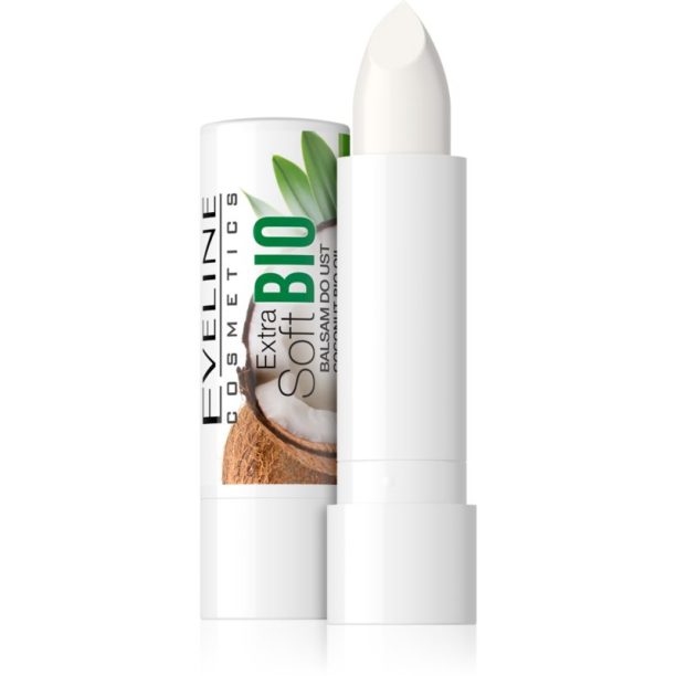 Eveline Cosmetics Extra Soft Bio Coconut подхранващ балсам за устни 4 гр.