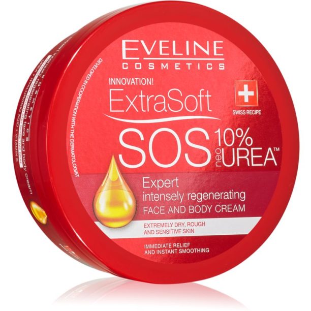 Eveline Cosmetics Extra Soft SOS интензивен регенериращ крем за тяло и лице 175 мл. на ниска цена