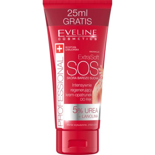 Eveline Cosmetics Extra Soft SOS крем за ръце за суха и натоварвана кожа 100 мл.