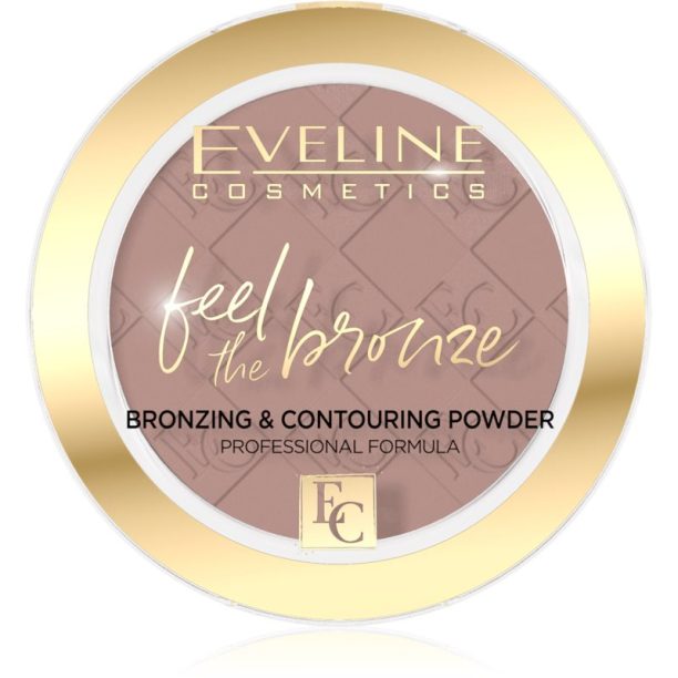 Eveline Cosmetics Feel The Bronze бронзираща и контурираща пудра цвят 01 Milky Way 4 гр. на ниска цена